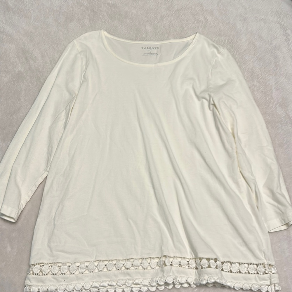 Cream Talbots Blouse